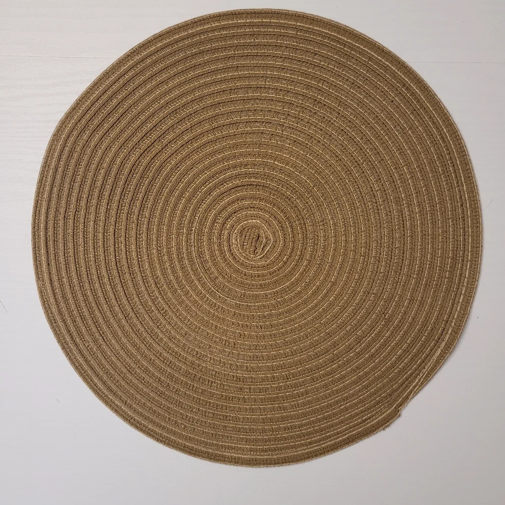Set Of 4 Round Woven Braided Placemats 15